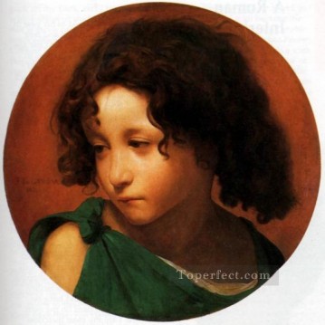 Portrait of a Young Boy Jean Leon Gerome Oil Paintings